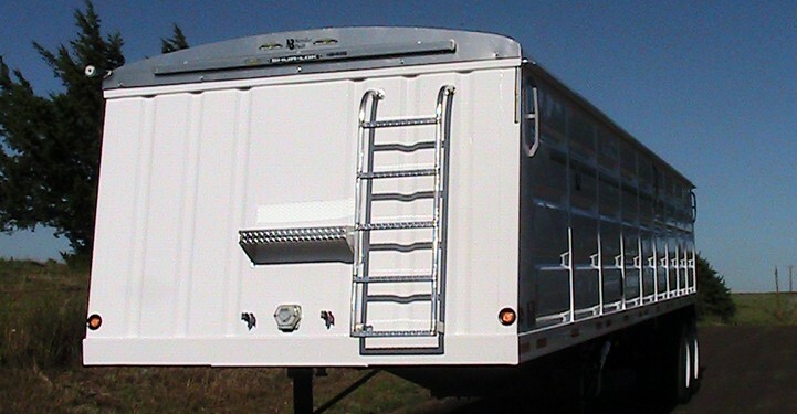 Neville steel grain trailer front view 721x375