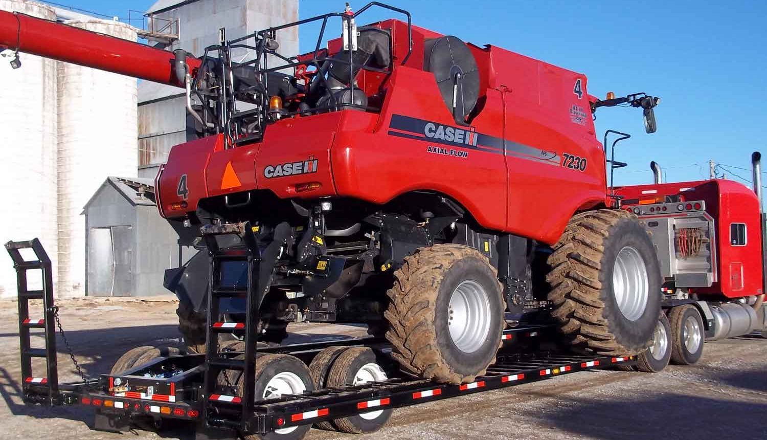 34 foot Combine trailer hydra fold option