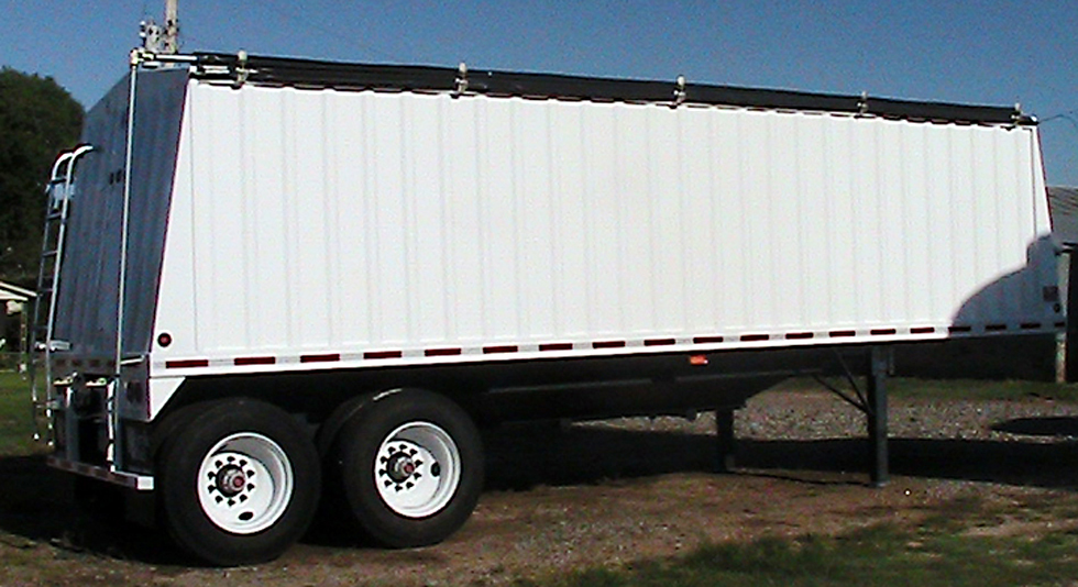 Neville trailer 28 vert rib steel grain 78 high side opt